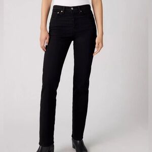 Levi’s Premium Wedgie Straight Fit Black Jeans